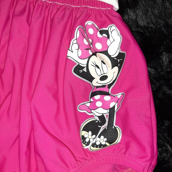 Disney Minnie Mouse Pink One Piece Swimsuit - Picture 2 of 9